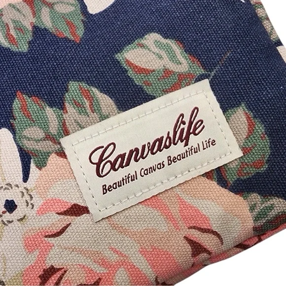 CANVASLIFE Blue Floral Laptop Zip Sleeve Case Roses Pink Tablet Pocket Computer - Picture 4 of 11